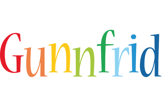 Gunnfrid birthday logo