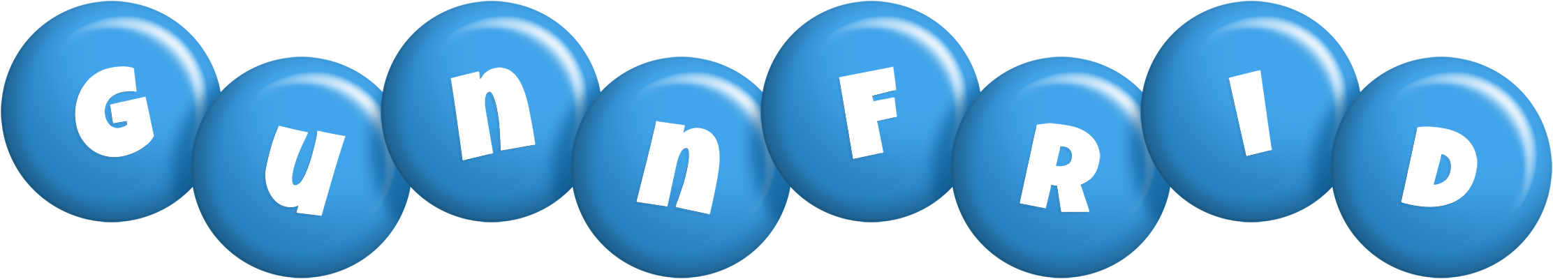 Gunnfrid candy-blue logo