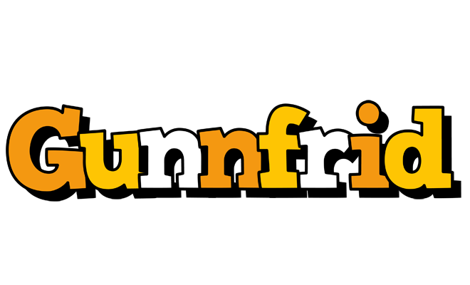 Gunnfrid cartoon logo