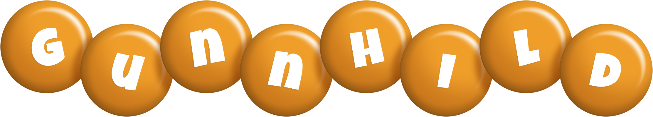 Gunnhild candy-orange logo