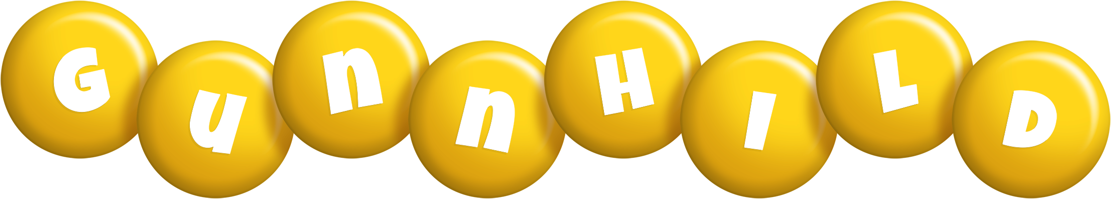Gunnhild candy-yellow logo