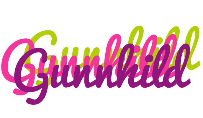 Gunnhild flowers logo