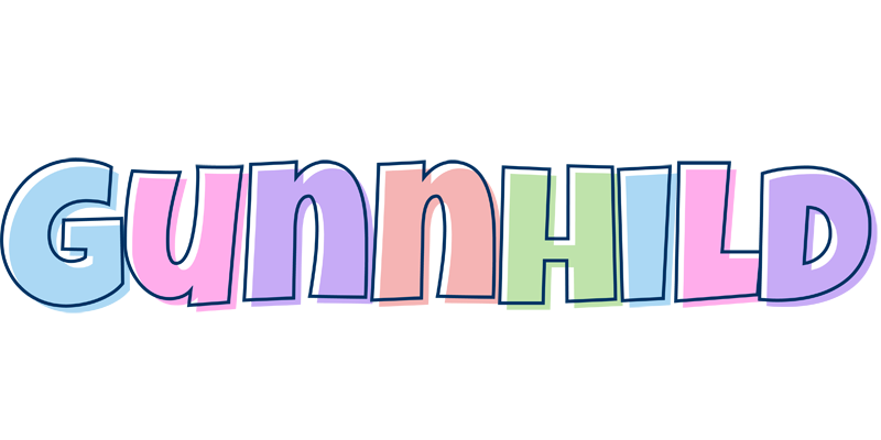 Gunnhild pastel logo