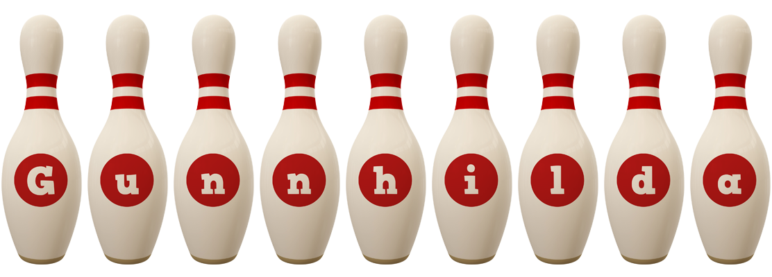 Gunnhilda bowling-pin logo