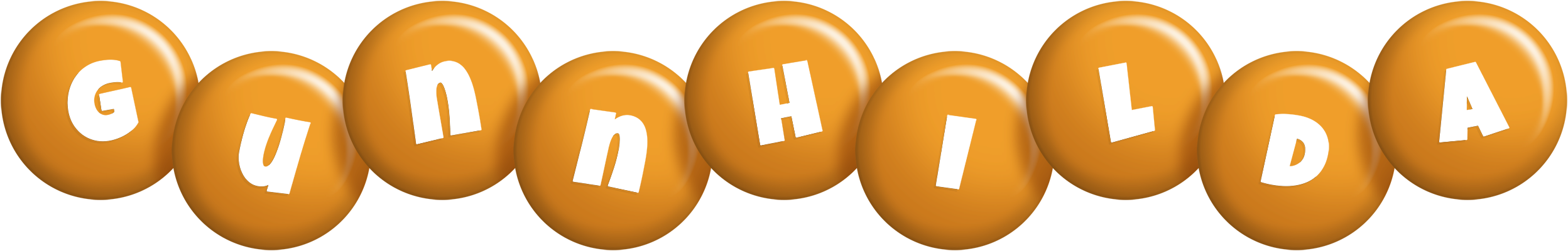 Gunnhilda candy-orange logo