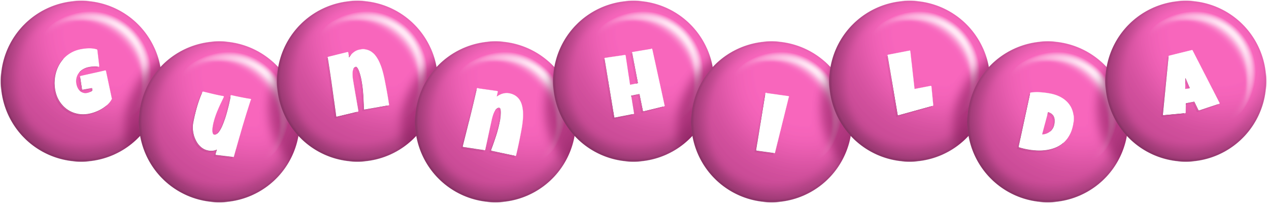 Gunnhilda candy-pink logo