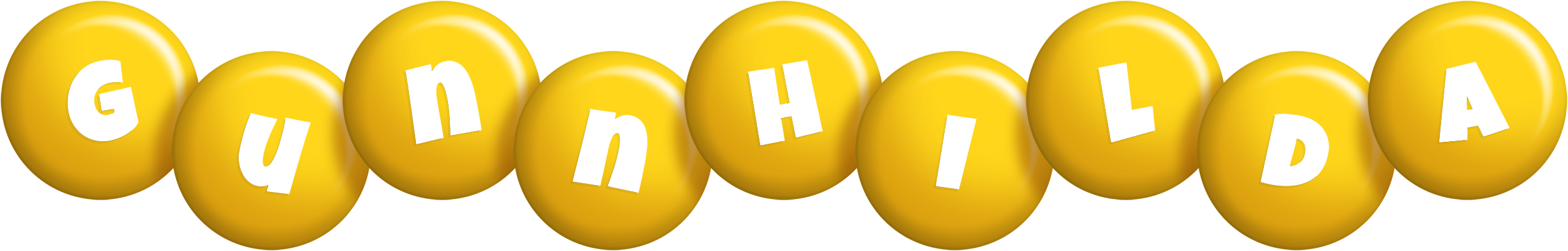 Gunnhilda candy-yellow logo