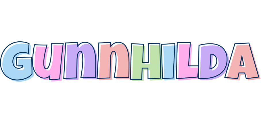 Gunnhilda pastel logo