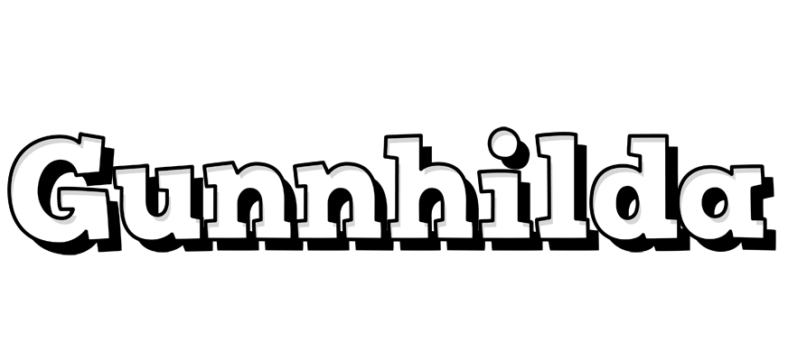 Gunnhilda snowing logo