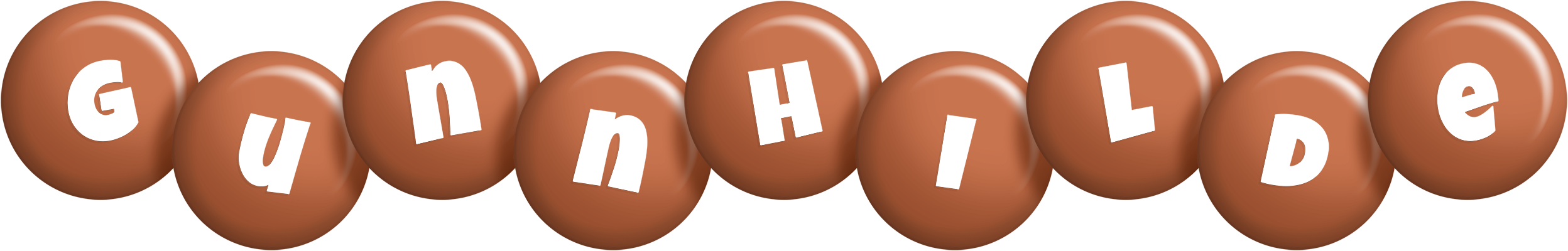 Gunnhilde candy-brown logo