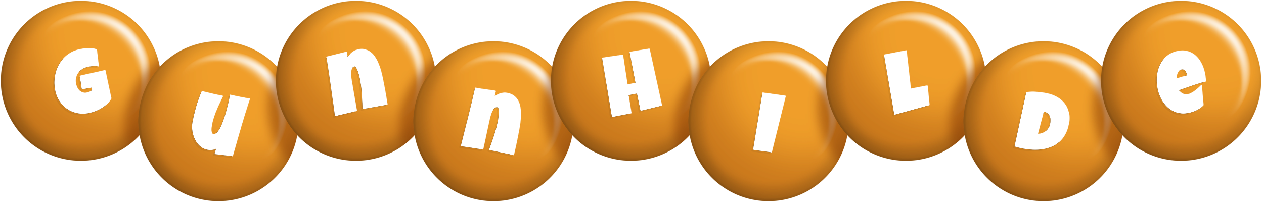 Gunnhilde candy-orange logo