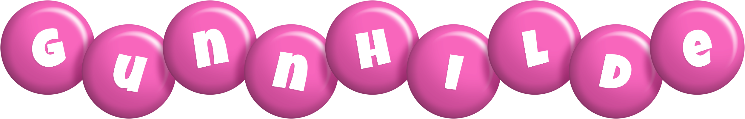 Gunnhilde candy-pink logo