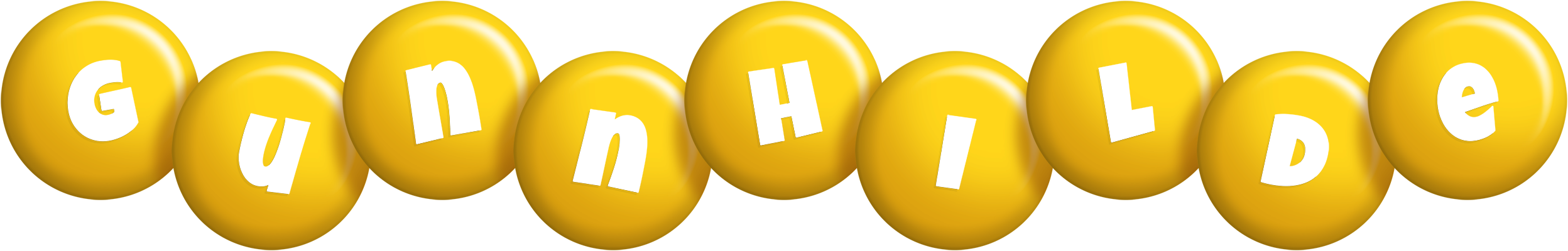 Gunnhilde candy-yellow logo