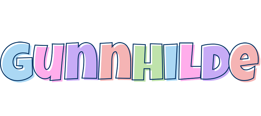 Gunnhilde pastel logo