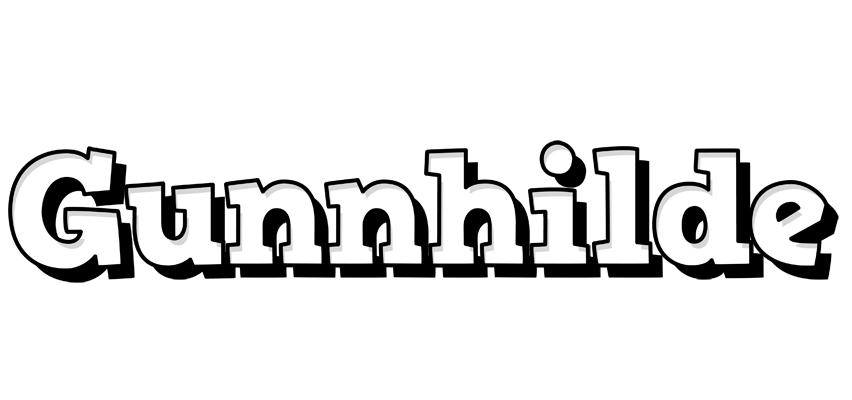 Gunnhilde snowing logo