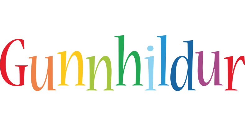 Gunnhildur birthday logo