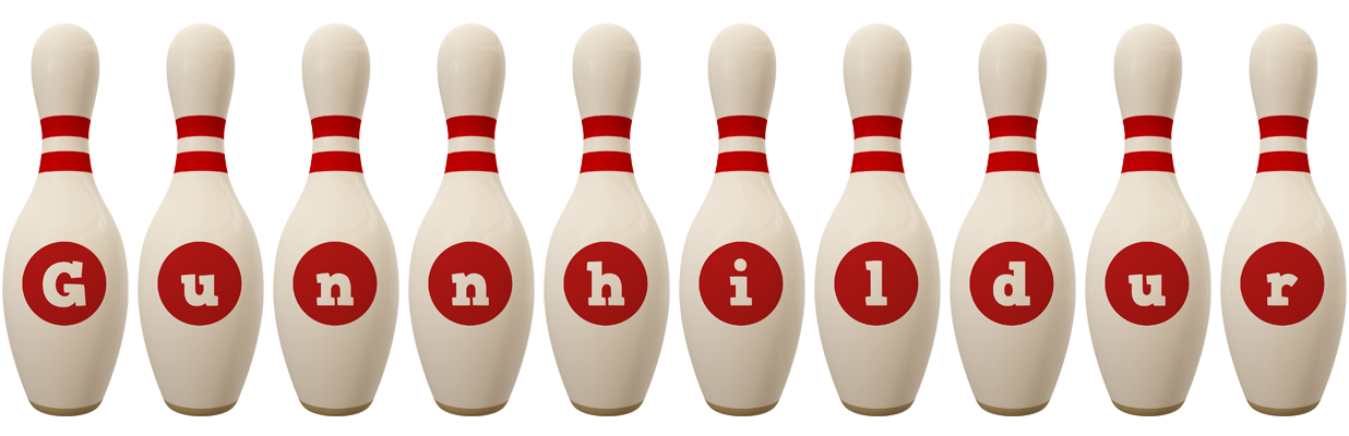 Gunnhildur bowling-pin logo