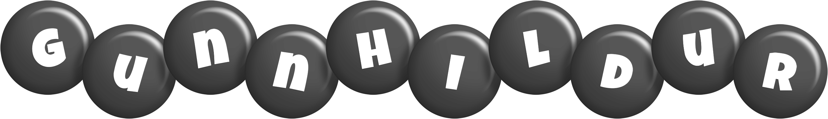 Gunnhildur candy-black logo