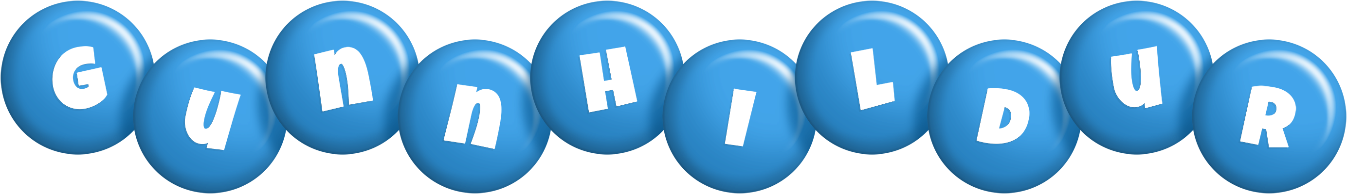 Gunnhildur candy-blue logo
