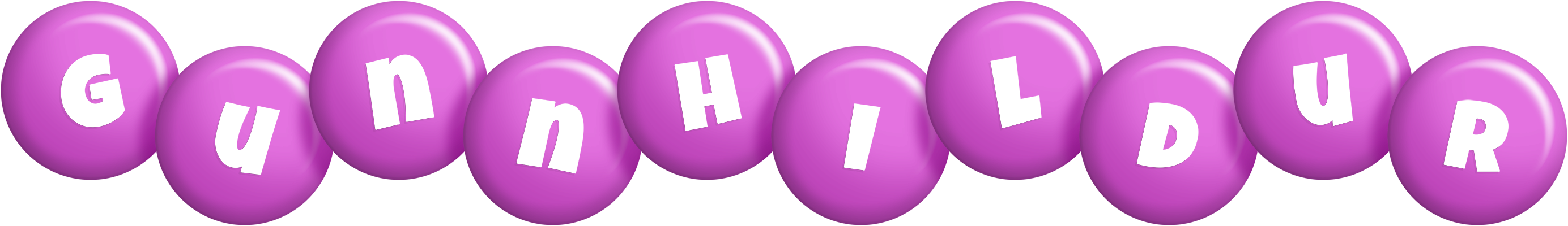Gunnhildur candy-purple logo