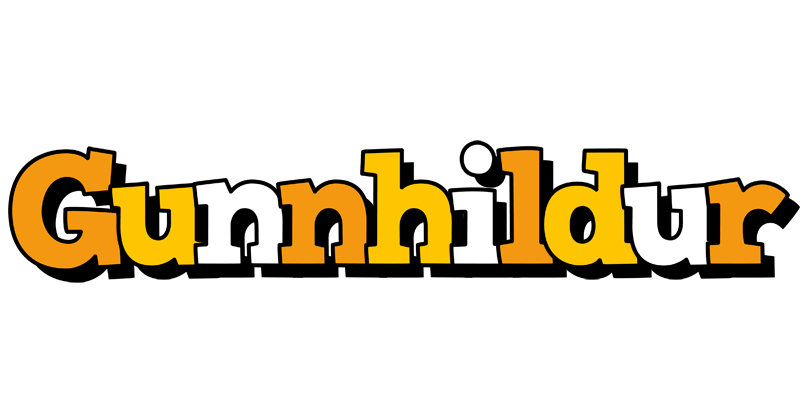 Gunnhildur cartoon logo