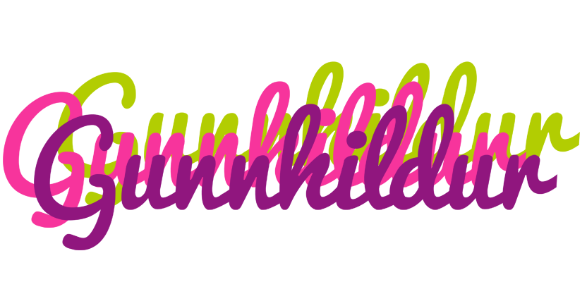 Gunnhildur flowers logo