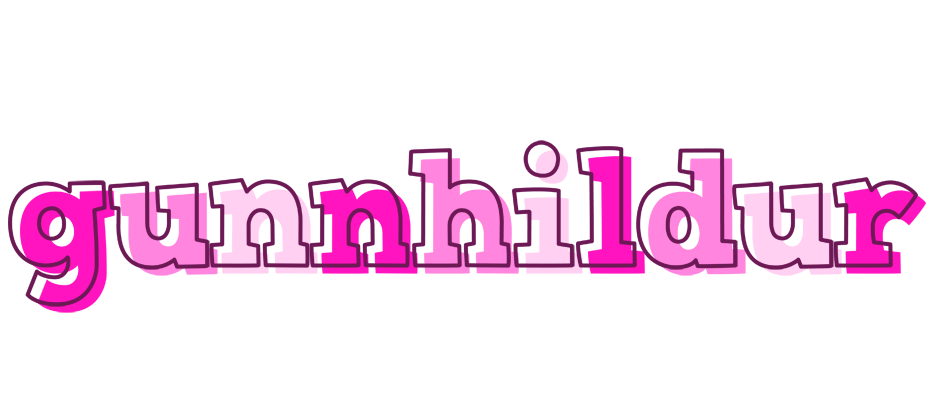 Gunnhildur hello logo