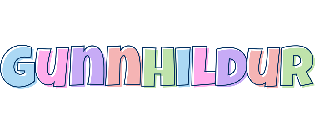 Gunnhildur pastel logo