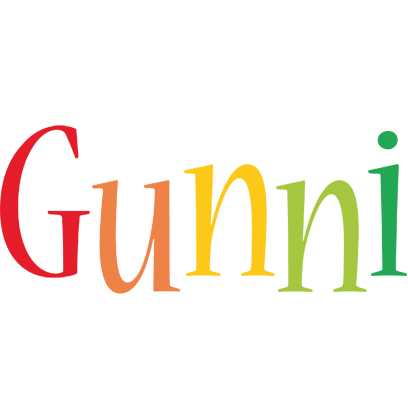Gunni birthday logo