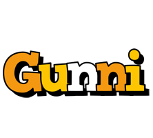 Gunni cartoon logo