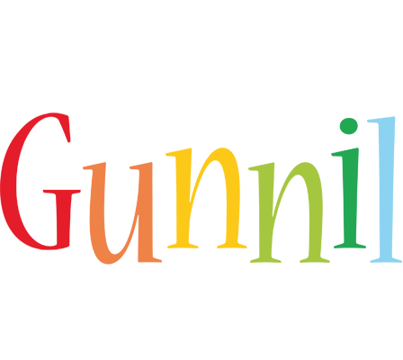 Gunnil birthday logo