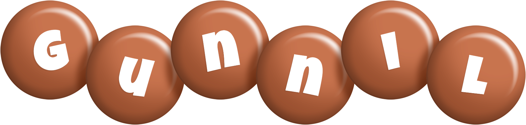 Gunnil candy-brown logo