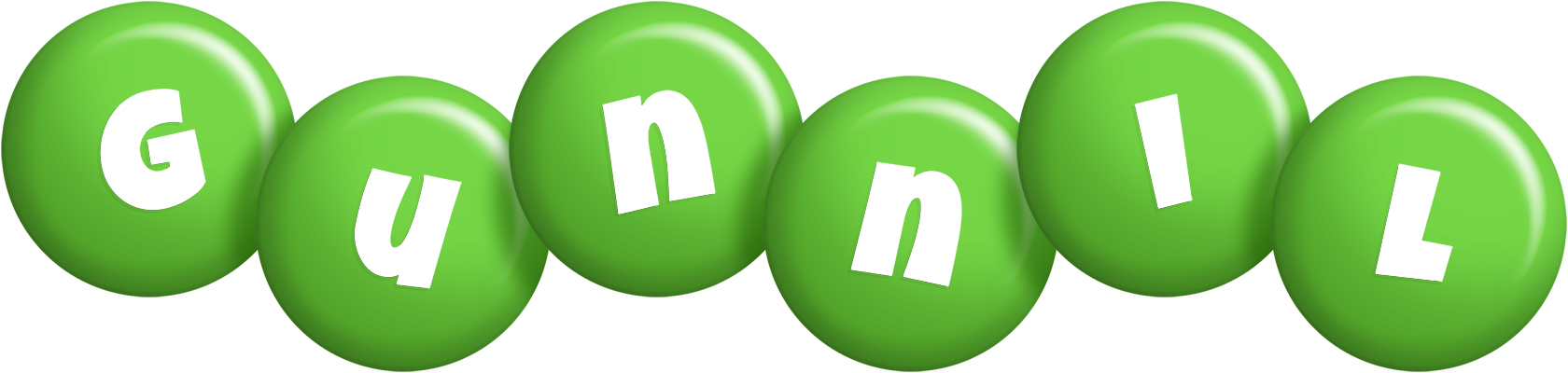 Gunnil candy-green logo