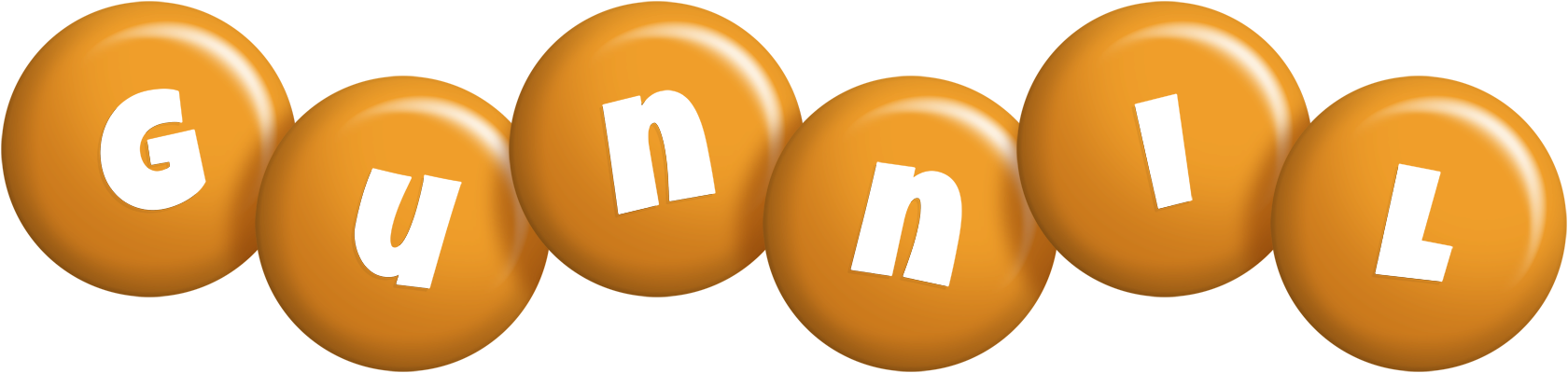 Gunnil candy-orange logo