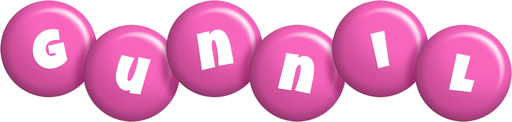 Gunnil candy-pink logo