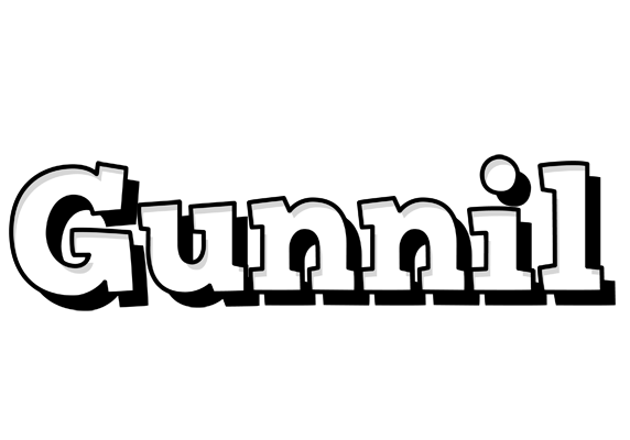 Gunnil snowing logo