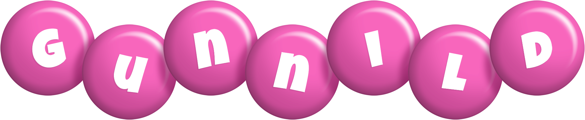 Gunnild candy-pink logo