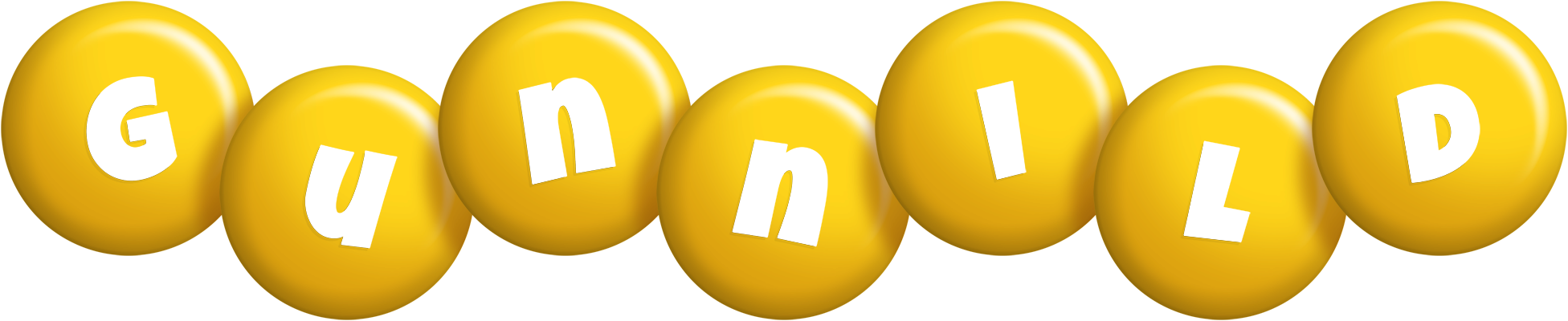 Gunnild candy-yellow logo