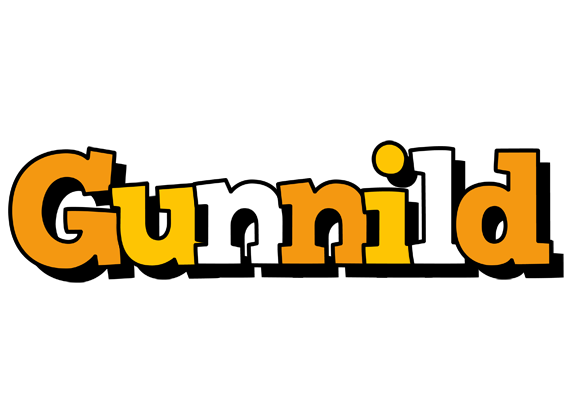 Gunnild cartoon logo