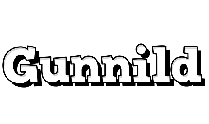 Gunnild snowing logo