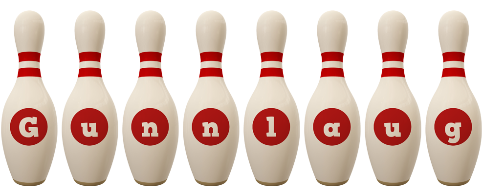 Gunnlaug bowling-pin logo