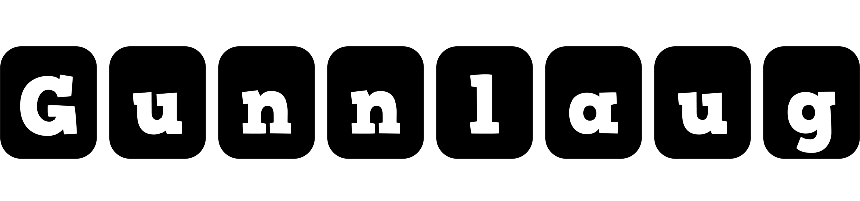 Gunnlaug box logo