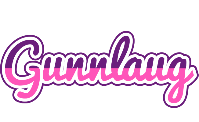 Gunnlaug cheerful logo