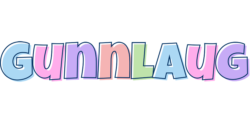 Gunnlaug pastel logo