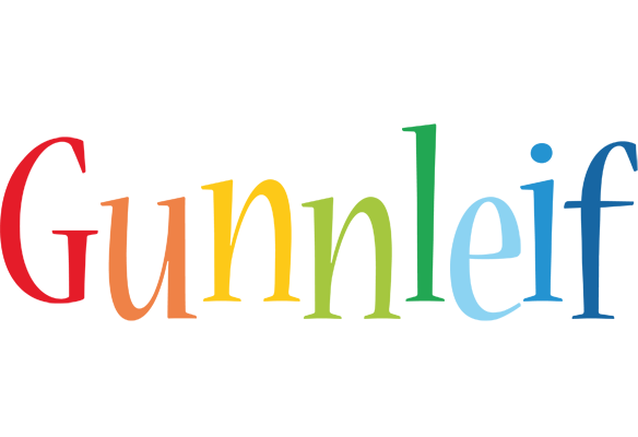 Gunnleif birthday logo