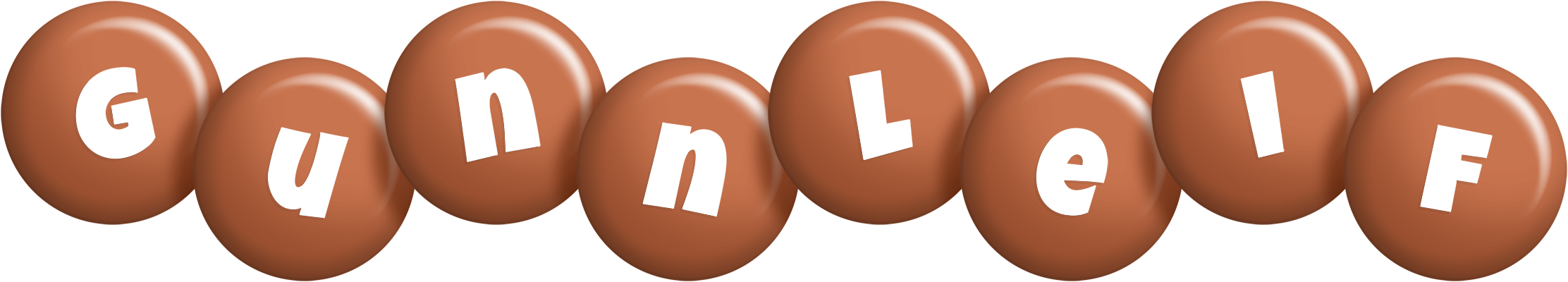 Gunnleif candy-brown logo