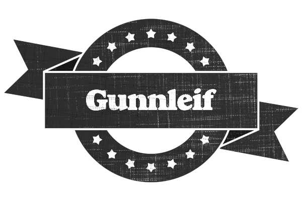 Gunnleif grunge logo