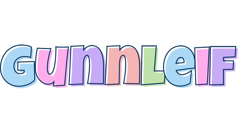 Gunnleif pastel logo