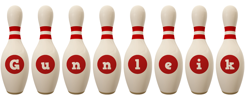 Gunnleik bowling-pin logo