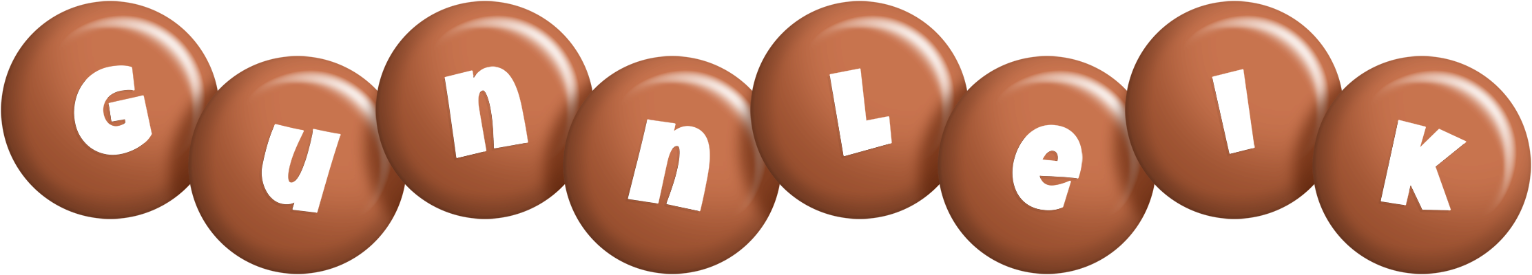 Gunnleik candy-brown logo